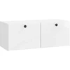 TV staliukas Sieninė TV spintelė 78,5 x 31 x 30 cm Itin blizgi balta