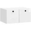 TV staliukas Sieninė TV spintelė 59,5 x 41 x 30 cm Itin blizgi balta