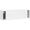 TV staliukas Sieninė TV spintelė Itin blizgi balta 98 x 31 x 30 cm