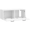 TV staliukas Sieninė TV spintelė Itin blizgi balta 78,5 x 31 x 30 cm
