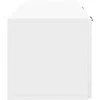 TV staliukas Sieninė TV spintelė Itin blizgi balta 78,5 x 31 x 30 cm