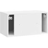 TV staliukas Sieninė TV spintelė 59,5 x 31 x 30 cm Itin blizgi balta
