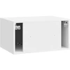 TV staliukas Sieninė TV spintelė Itin blizgi balta 59,5 x 41 x 30 cm