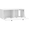 TV staliukas Sieninė TV spintelė Itin blizgi balta 78,5 x 31 x 30 cm