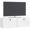 TV staliukas Sieninė TV spintelė 98 x 31 x 30 cm Itin blizgi balta