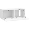 TV staliukas Sieninė TV spintelė Itin blizgi balta 78,5 x 31 x 30 cm