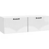 TV staliukas Sieninė TV spintelė Itin blizgi balta 98 x 31 x 30 cm