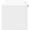 TV staliukas Sieninė TV spintelė Itin blizgi balta 59,5 x 31 x 30 cm