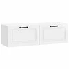 TV staliukas Sieninė TV spintelė Itin blizgi balta 98 x 31 x 30 cm