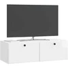 TV staliukas Sieninė TV spintelė 98 x 41 x 30 cm Itin blizgi balta