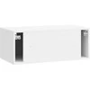 TV staliukas Sieninė TV spintelė Itin blizgi balta 78,5 x 41 x 30 cm