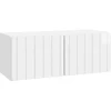 TV staliukas Sieninė TV spintelė Itin blizgi balta 78,5 x 31 x 30 cm
