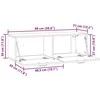 TV staliukas Sieninė TV spintelė Itin blizgi balta 98 x 31 x 30 cm