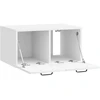 TV staliukas Sieninė TV spintelė Itin blizgi balta 59,5 x 41 x 30 cm