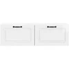 TV staliukas Sieninė TV spintelė Itin blizgi balta 98 x 31 x 30 cm