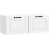 TV staliukas Sieninė TV spintelė Itin blizgi balta 78,5 x 31 x 30 cm