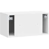 TV staliukas Sieninė TV spintelė Itin blizgi balta 59,5 x 31 x 30 cm