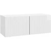 TV staliukas Sieninė TV spintelė Itin blizgi balta 78,5 x 31 x 30 cm