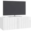 TV staliukas Sieninė TV spintelė Itin blizgi balta 78,5 x 31 x 30 cm