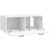 TV staliukas Sieninė TV spintelė Itin blizgi balta 78,5 x 41 x 30 cm
