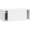 TV staliukas Sieninė TV spintelė Itin blizgi balta 78,5 x 41 x 30 cm