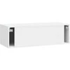 TV staliukas Sieninė TV spintelė Itin blizgi balta 98 x 41 x 30 cm