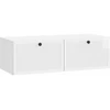 TV staliukas Sieninė TV spintelė Itin blizgi balta 98 x 41 x 30 cm
