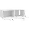 TV staliukas Sieninė TV spintelė Itin blizgi balta 98 x 41 x 30 cm