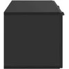 TV staliukas Sieninė TV spintelė Juoda 59,5 x 31 x 30 cm Apdirbta mediena