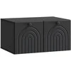 TV staliukas Sieninė TV spintelė Juoda 59,5 x 41 x 30 cm Apdirbta mediena