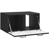 TV staliukas Sieninė TV spintelė Juoda 59,5 x 41 x 30 cm Apdirbta mediena