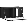 TV staliukas Sieninė TV spintelė Juoda 59,5 x 31 x 30 cm Apdirbta mediena