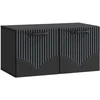 TV staliukas Sieninė TV spintelė Juoda 59,5 x 31 x 30 cm Apdirbta mediena