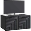 TV staliukas Sieninė TV spintelė Juoda 59,5 x 41 x 30 cm Apdirbta mediena