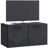 TV staliukas Sieninė TV spintelė Juoda 59,5 x 31 x 30 cm Apdirbta mediena