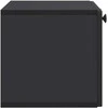 TV staliukas Sieninė TV spintelė Juoda 59,5 x 31 x 30 cm Apdirbta mediena