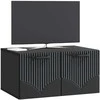TV staliukas Sieninė TV spintelė Juoda 59,5 x 41 x 30 cm Apdirbta mediena