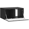 TV staliukas Sieninė TV spintelė Juoda 59,5 x 41 x 30 cm Apdirbta mediena