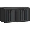 TV staliukas Sieninė TV spintelė Juoda 59,5 x 31 x 30 cm Apdirbta mediena