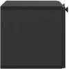 TV staliukas Sieninė TV spintelė Juoda 59,5 x 31 x 30 cm Apdirbta mediena