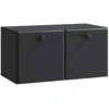 TV staliukas Sieninė TV spintelė 59,5 x 31 x 30 cm Juoda Apdirbta mediena