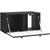 TV staliukas Sieninė TV spintelė 59,5 x 31 x 30 cm Juoda Apdirbta mediena