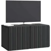 TV staliukas Sieninė TV spintelė Juoda 59,5 x 31 x 30 cm Apdirbta mediena