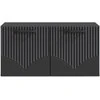 TV staliukas Sieninė TV spintelė Juoda 59,5 x 31 x 30 cm Apdirbta mediena