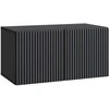 TV staliukas Sieninė TV spintelė Juoda 59,5 x 31 x 30 cm Apdirbta mediena