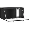 TV staliukas Sieninė TV spintelė Juoda 59,5 x 31 x 30 cm Apdirbta mediena