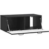 TV staliukas Sieninė TV spintelė Juoda 78,5 x 41 x 30 cm Apdirbta mediena