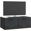 TV staliukas Sieninė TV spintelė Juoda 78,5 x 41 x 30 cm Apdirbta mediena