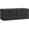 TV staliukas Sieninė TV spintelė Juoda 78,5 x 31 x 30 cm Apdirbta mediena