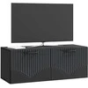 TV staliukas Sieninė TV spintelė Juoda 78,5 x 31 x 30 cm Apdirbta mediena